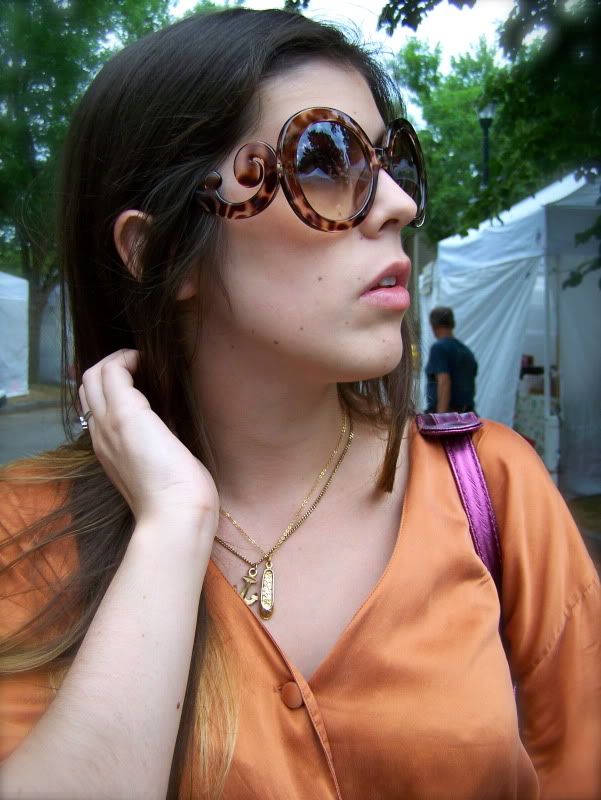 faux prada baroque sunglasses